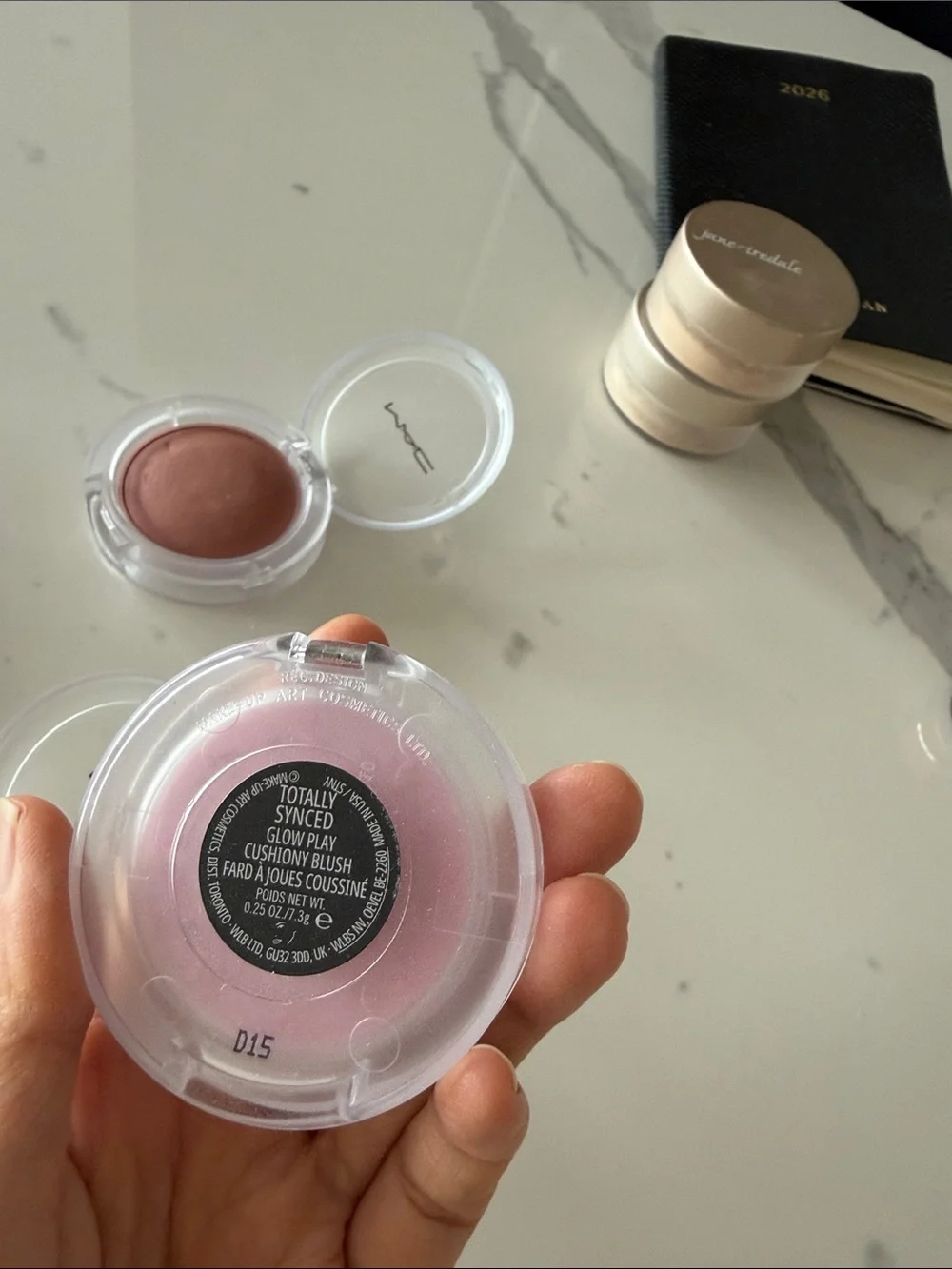 MAC glow play blush set - heat index, grand, blush please, totally synced